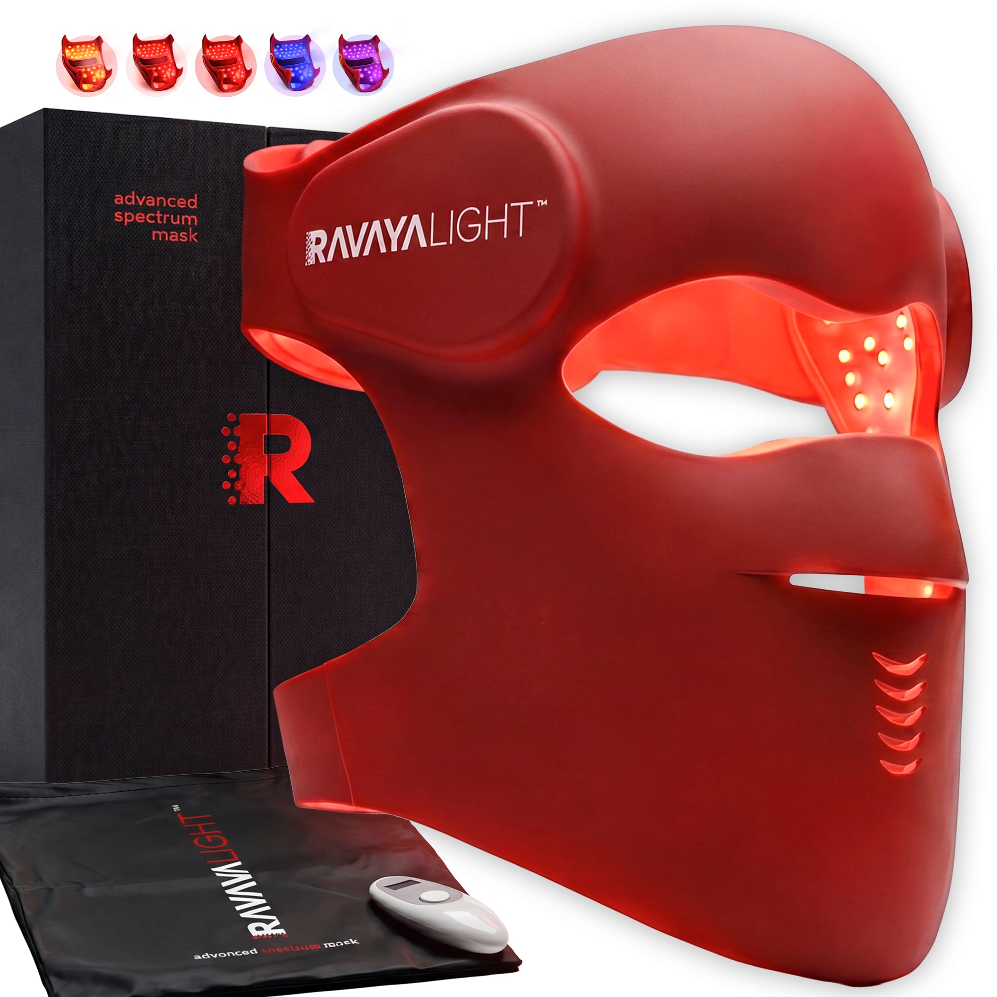 LED Red Light Therapy & Infrared Advanced-Spectrum Face Mask