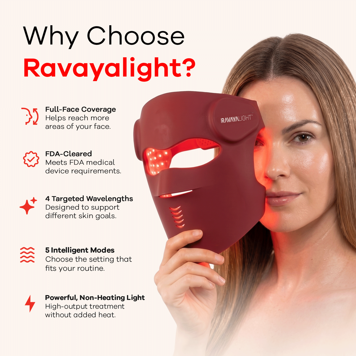 RavayaLight Advanced-Spectrum Mask